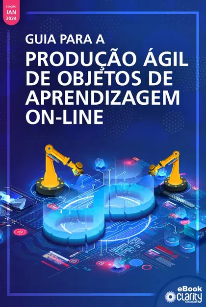 Capa do material Guia para a produção ágil de objetos de aprendizagem on-line
